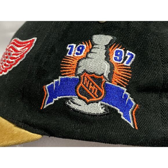 Vintage Detroit Red Wings Starter Hat Authentic 1997 Champions One Size NHL Cap - Picture 5 of 11